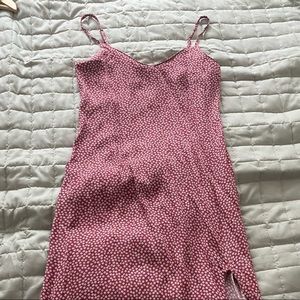 Abercrombie and Fitch - Red midi dress with side slit